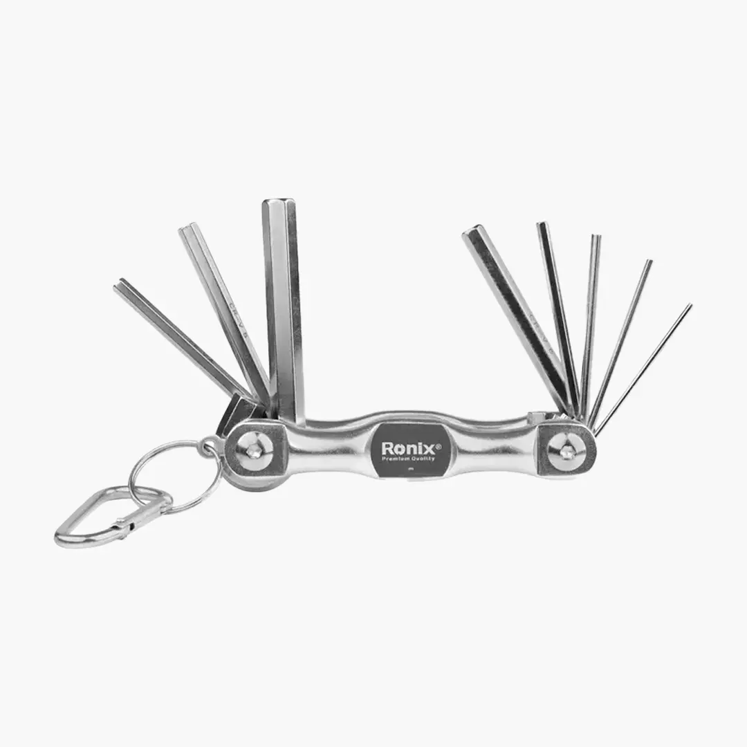 مجموعه 8 عددی آچار آلن شش گوش چاقویی آلومینیومی رونیکس مدل RH-2040