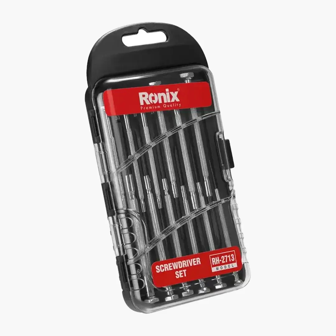 ست 12 عددی پیچ گوشتی ساعتی دسته فلزی رونیکس مدل RH-2713