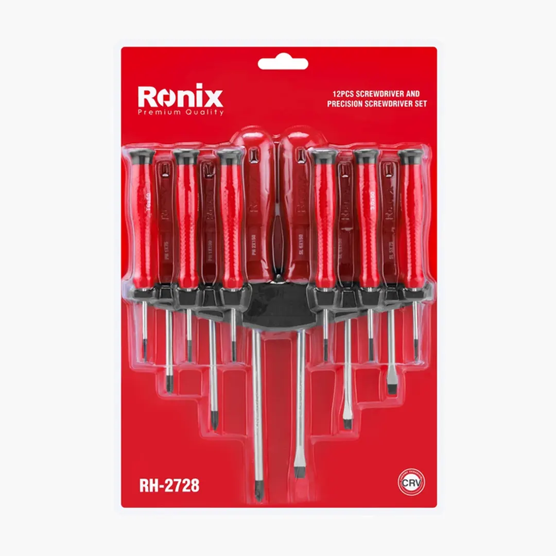 خرید ست پیچ گوشتی 12 عددی رونیکس مدل RH-2728
