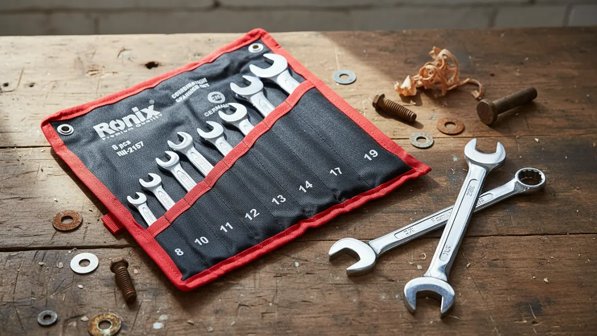 قیمت و خرید آچار یکسر تخت یکسر رینگ رونیکس مدل RH-2157