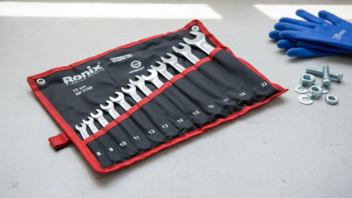 ست آچار یکسر تخت یکسر رینگ رونیکس مدل RH-2158