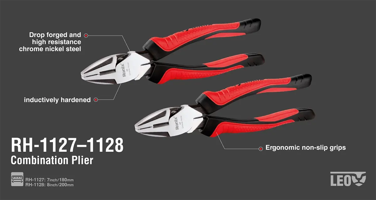 خرید انبردست صنعتی 8 اینچ رونیکس مدل لئو RH-1128