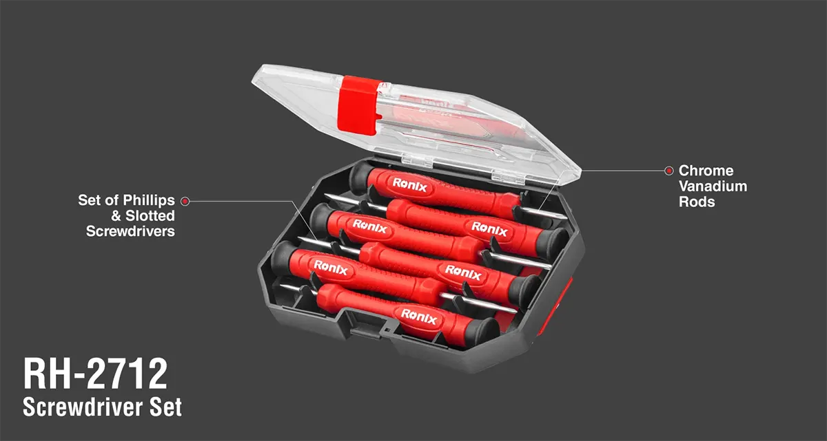 خرید ست پیچ گوشتی ساعتی رونیکس مدل RH-2712