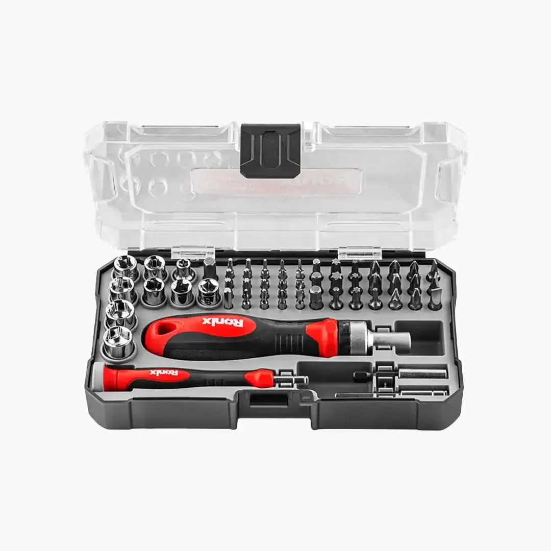 خرید ست 56 عددی سری پیچ گوشتی و بکس رونیکس مدل RH-2717