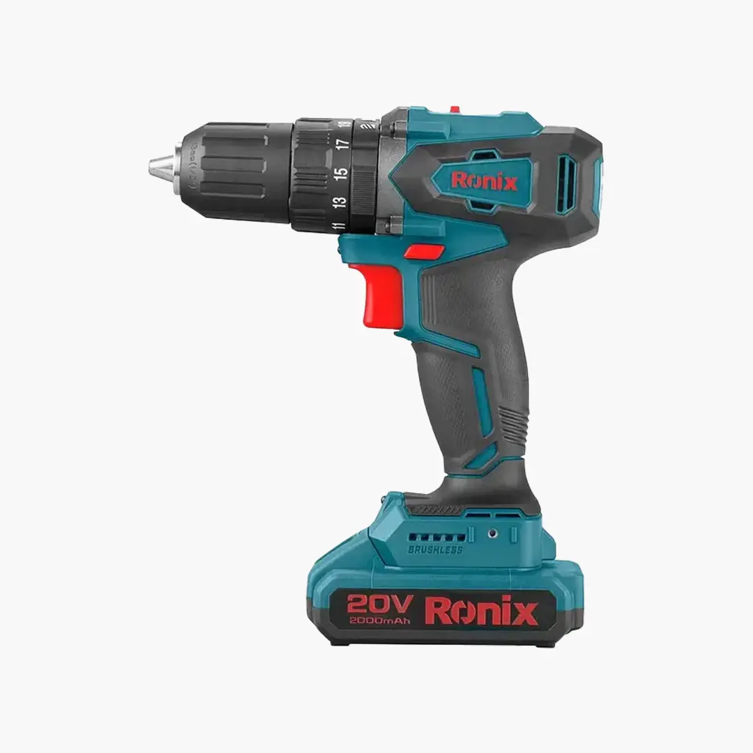 خرید دریل پیچ گوشتی شارژی چکشی رونیکس ۸۹۰۰ براش‌لس ۲۰ ولت