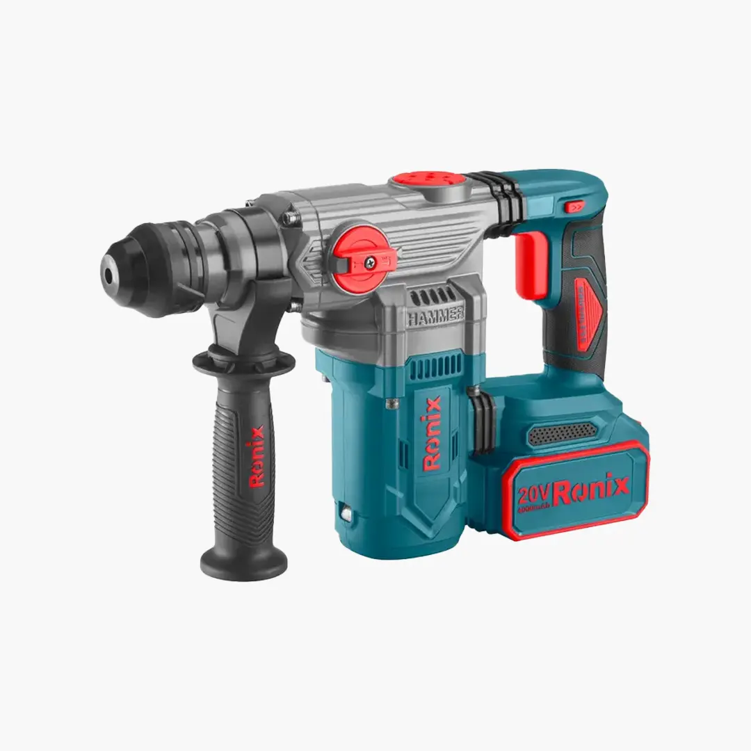 خرید دریل بتن کن شارژی رونیکس مدل 8679 | موتور براشلس 20 ولت