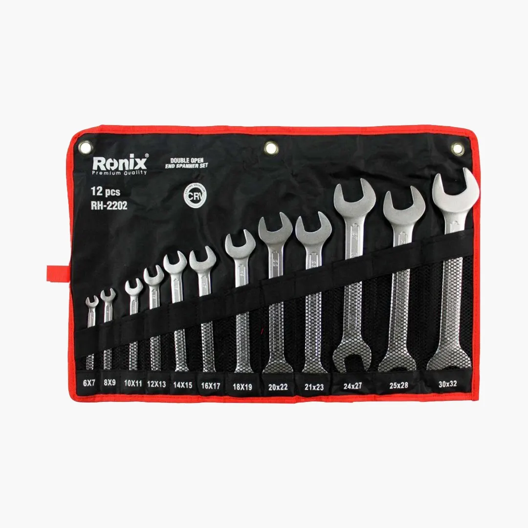 خرید ست آچار دو سر تخت رونیکس مدل RH-2202 مجموعه 12 عددی
