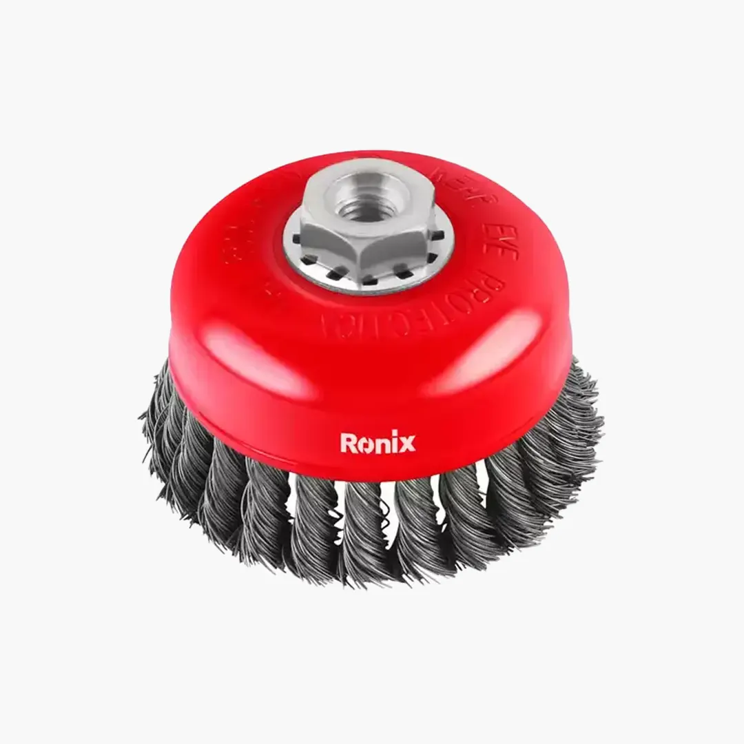 خرید فرچه بافتی کاسه‌ای 100 میلی‌متری رونیکس مدل RH-9943