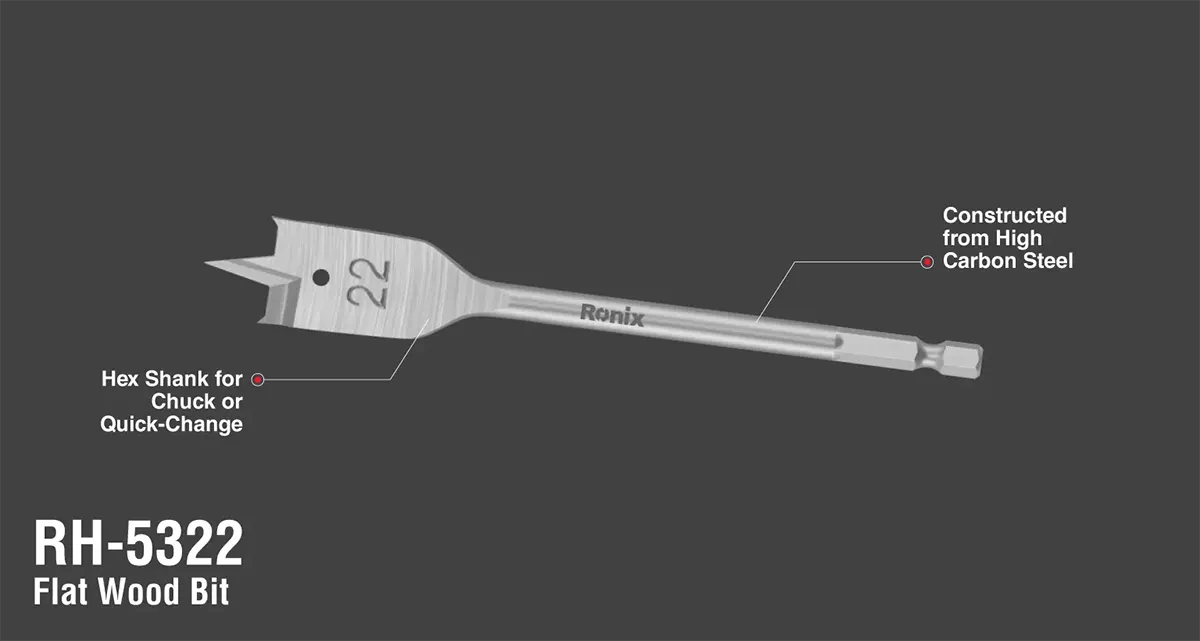 بررسی و خرید مته برگی 22 میلی متری تیتانیوم مدل RH-5322